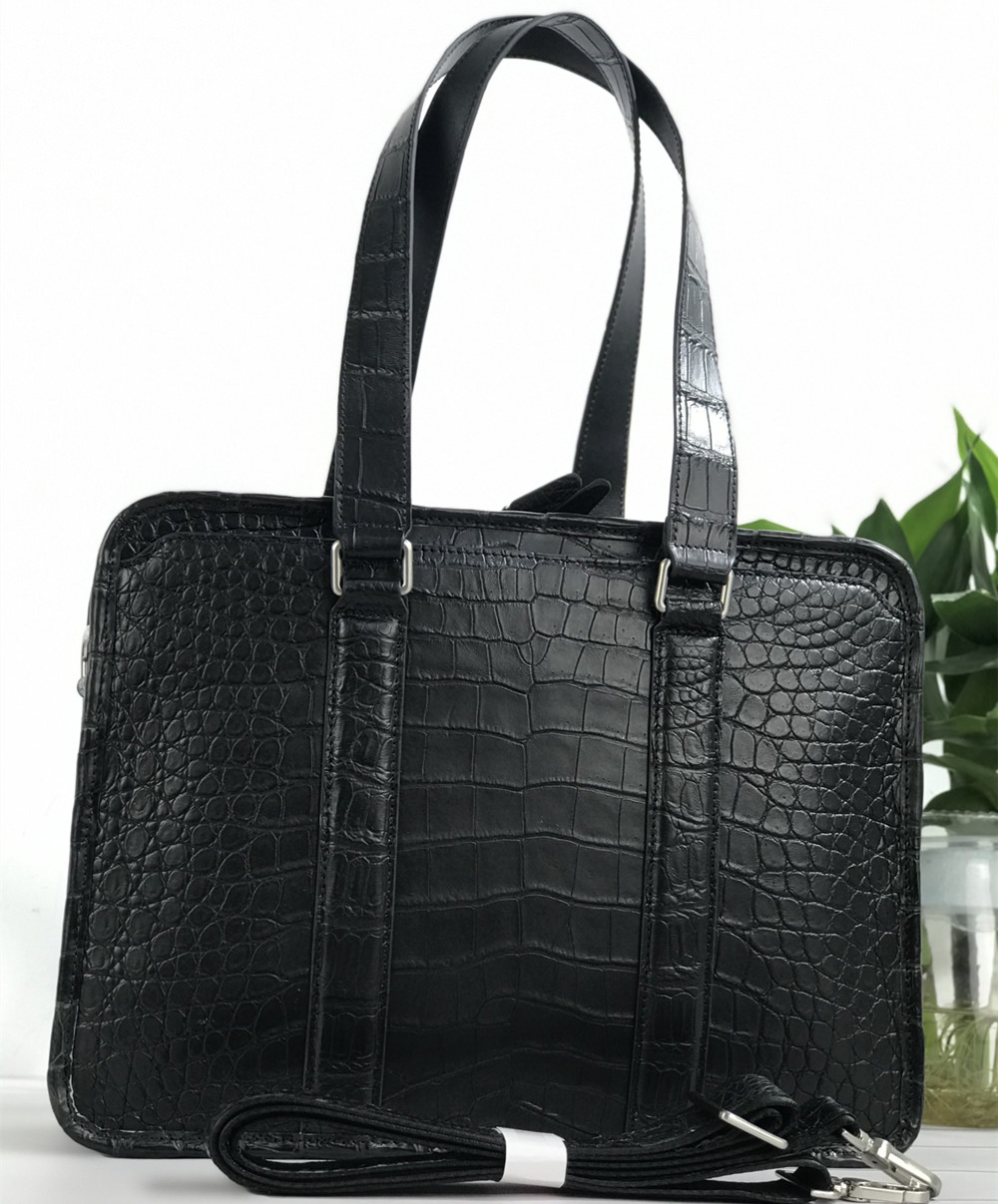 New Crocodile Leather Laptop B - Luxury Bags Tote review and price