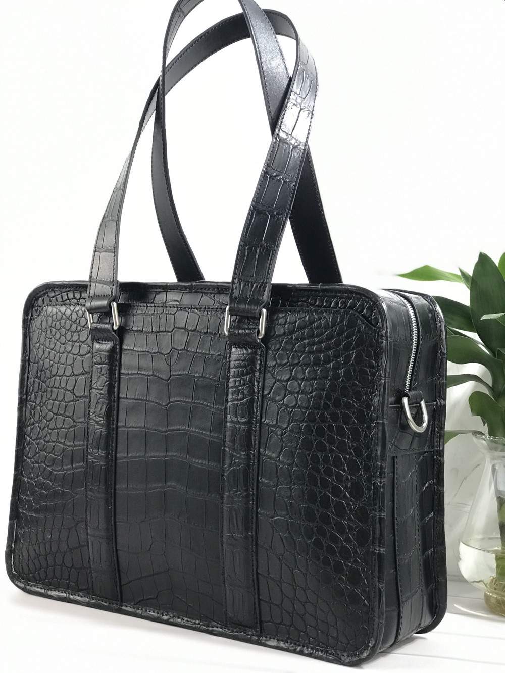 New Crocodile Leather Laptop B - Luxury Bags Tote review and price